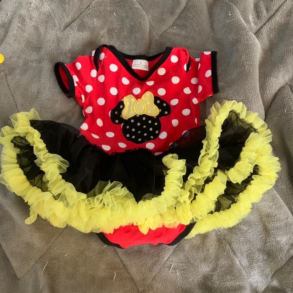 Mini mouse tutu onesie